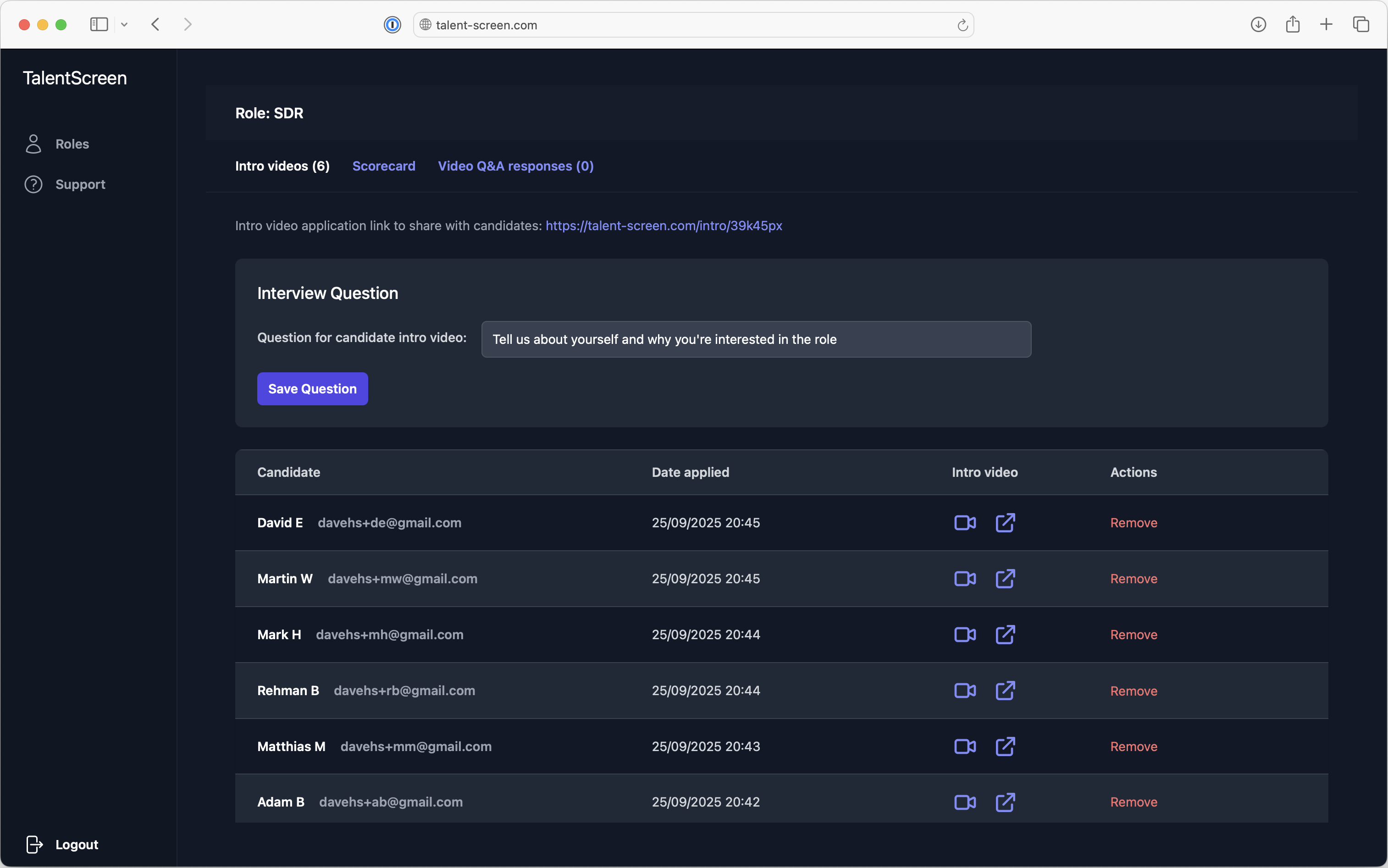 Candidate Experience Dashboard